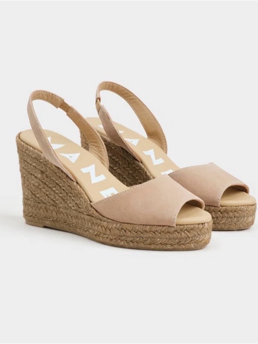 Women’s Suede Slingback Wedge Espadrilles